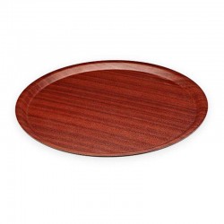 Arcoform Service Tray, Wooden, Patterned, Round, 33 cm - Arcoform