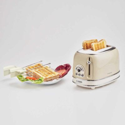 Ariete 0155/13 Vintage Ekmek Kızartma Makinesi, Bej - 7
