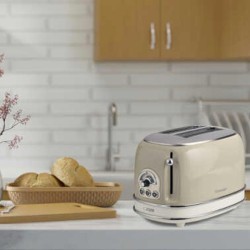Ariete 0155/13 Vintage Ekmek Kızartma Makinesi, Bej - 4