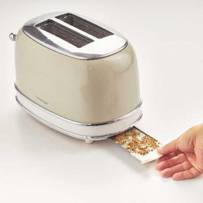 Ariete 0155/13 Vintage Toaster, Beige - Ariete
