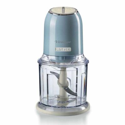Ariete 0438/05 Vintage Vegetable Chopper, 600 ml, Blue - Ariete