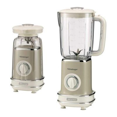 Ariete 0568/13 خلاط بار فينتاج، 1.5 لتر، 1000 واط، بيج - Ariete