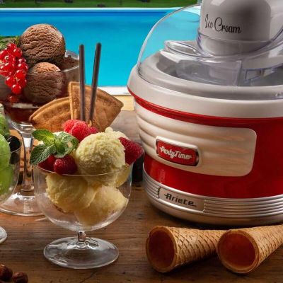 Ariete 0643/00 Party Time Dondurma Makinesi, Kırmızı - Ariete