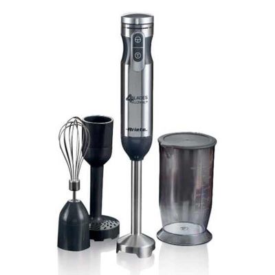 Ariete 0898/11 طقم خلاط يدوي متعدد الوظائف، 1000 واط، فضي - Ariete