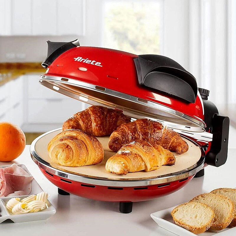 Ariete 0909/10 32 cm x 1 Adet Pizza Kapasiteli Pizza Fırını, Elektrikli, Kırmızı - Ariete