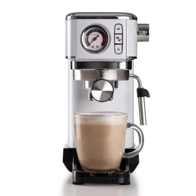 Ariete 1381/10 Moderna Slim Espresso Coffee Machine, Chrome - Ariete