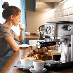 Ariete 1381/10 Moderna Slim Espresso Coffee Machine, Chrome - 6