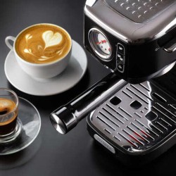 Ariete 1381/10 Moderna Slim Espresso Coffee Machine, Chrome - 7