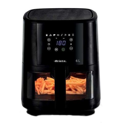 Ariete 4626/00 قلاية هوائية، 6 لتر، أسود - Ariete