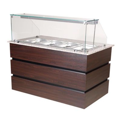 Arisco Açık Dolaplı Bain Marie, 4/1 GN Kapasiteli, Kahverengi - 1