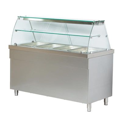 Arisco Açık Dolaplı Camekanlı Bain Marie, 4/1 GN Kapasiteli - 1