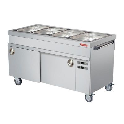 Arisco Sıcak Dolaplı Hareketli Bain Marie, 4/1 GN Kapasiteli, Elektrikli - 1
