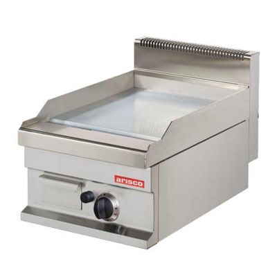 Arisco Hotmax 700 Düz Pleyt Izgara, Krom Kaplı, 40x70x29 cm, Gazlı - 1