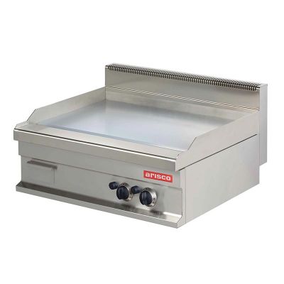 Arisco Hotmax 700 Düz Pleyt Izgara, Krom Kaplı, 80x70x29 cm, Gazlı - 1