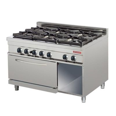 Arisco Hotmax 900 Fırınlı Kuzine, 6'lı, 127.5x90x90 cm, Gazlı - 1