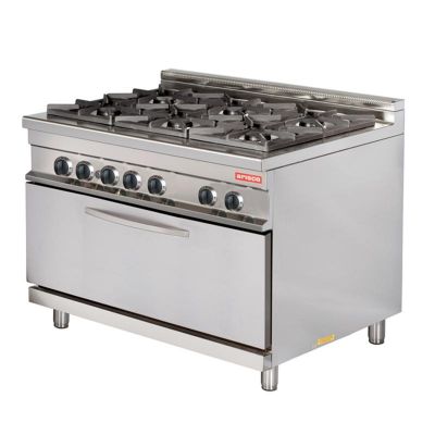 Arisco Hotmax 900 Maksi Fırınlı Kuzine, 6'lı, 127.5x90x90 cm, Gazlı - 1