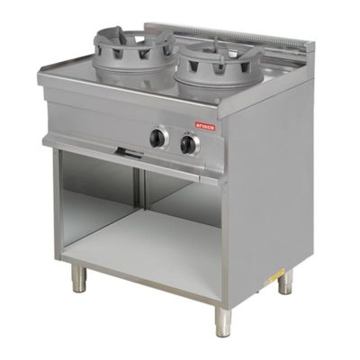 Arisco Hotmax 900 2 Gözlü Wok Ocak, 85x90x90 cm, Gazlı - 1