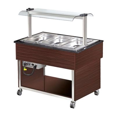 Arisco Isıtmalı Saladbar, 3/1 GN Kapasiteli, Elektrikli, Kahverengi - 1
