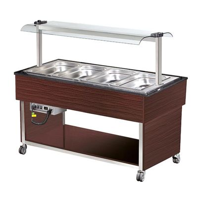 Arisco Isıtmalı Saladbar, 4/1 GN Kapasiteli, Elektrikli, Kahverengi - 1