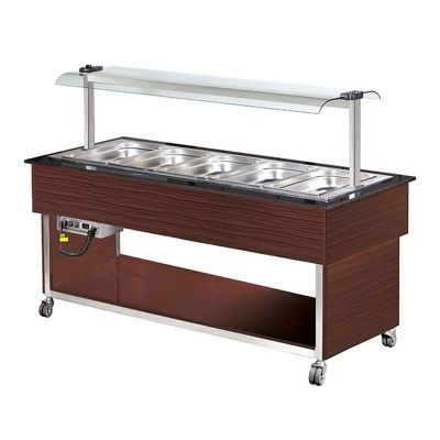 Arisco Isıtmalı Saladbar, 5/1 GN Kapasiteli, Elektrikli, Kahverengi - 1