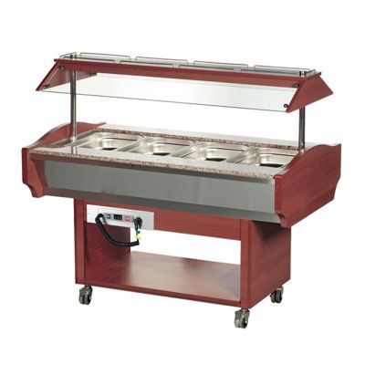 Arisco Isıtmalılı Saladbar, GN 4/1 Kapasiteli, Elektrikli, Maun - 1