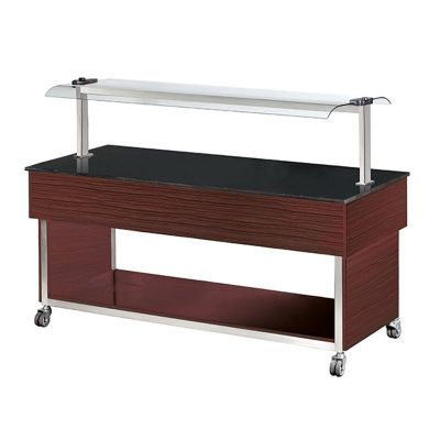 Arisco Nötr Saladbar, 157x80x135 cm, Elektrikli, Kahverengi - 1
