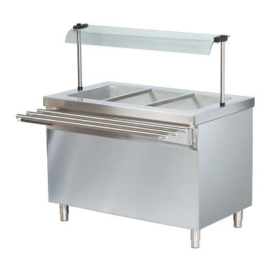 Arisco Soğuk Servis Ünitesi, 3/1 GN, 115x70x85 cm, Açık Dolaplı - 2