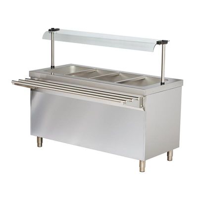 Arisco Soğuk Servis Ünitesi, 4/1 GN, 147x70x85 cm, Açık Dolaplı - 2