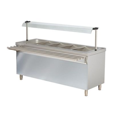 Arisco Soğuk Servis Ünitesi, 5/1 GN, 180x70x85 cm, Açık Dolaplı - 2