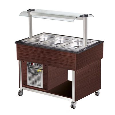 Arisco Soğutmalı Saladbar, 3/1 GN Kapasiteli, Elektrikli, Kahverengi - 1