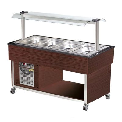 Arisco Soğutmalı Saladbar, 4/1 GN Kapasiteli, Elektrikli, Kahverengi - 1