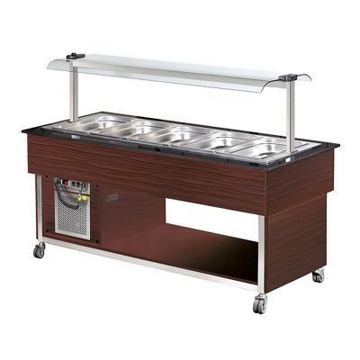 Arisco Soğutmalı Saladbar, 5/1 GN Kapasiteli, Elektrikli, Kahverengi - 1