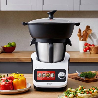 Arzum AR1181 Thermogusto Çok Fonksiyonlu Akıllı Mutfak Robotu, Beyaz - 16