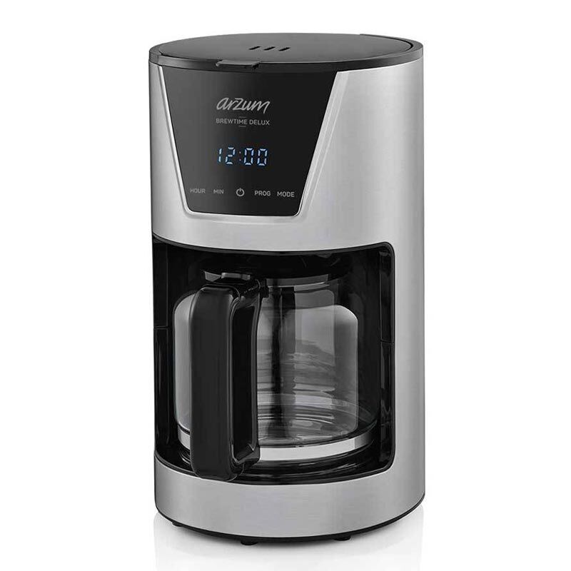 Arzum AR3081-0600 Brewtime Delux Filtre Kahve Makinesi, Inox - Arzum