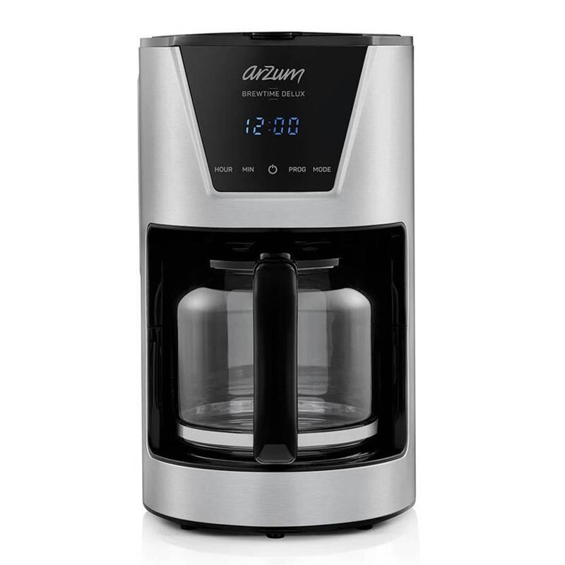 Arzum AR3081-0600 Brewtime Delux Filtre Kahve Makinesi, Inox - Arzum