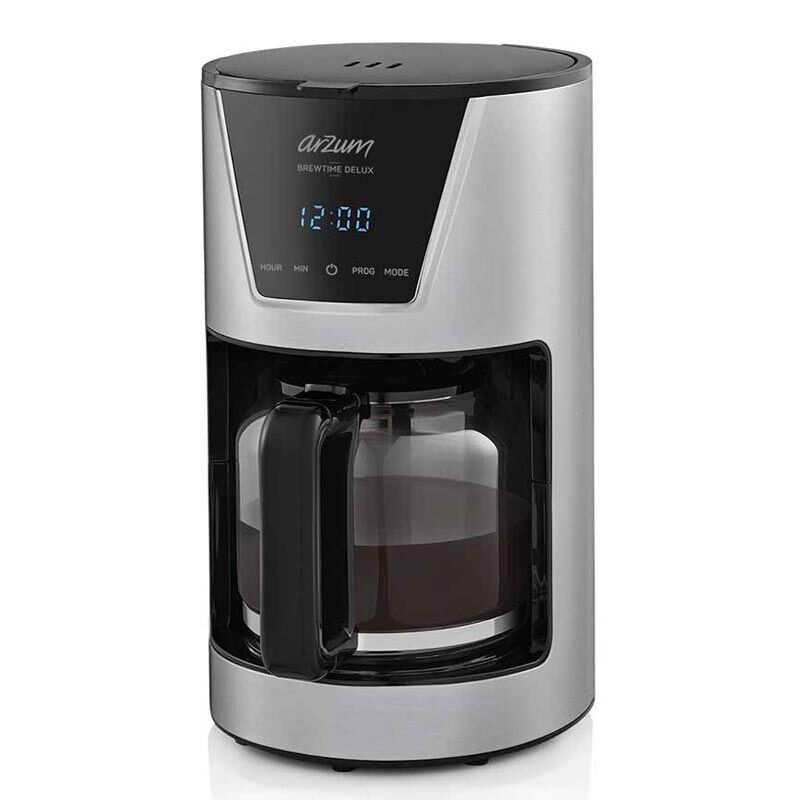 Arzum AR3081-0600 Brewtime Delux Filtre Kahve Makinesi, Inox - Arzum
