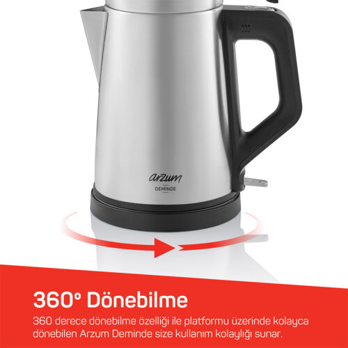 Arzum AR3129 Deminde Çay Makinesi, Inox - 6