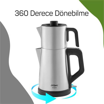 Arzum AR3129 Deminde Inox Çay Demleme Makinesi - 6