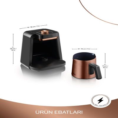 Arzum OK0020 Okka Rich Spin Pro Türk Kahvesi Makinesi, Bakır - 4