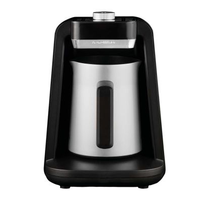 Arzum OK0020 ماكينة تحضير القهوة التركية ريتش سبين برو من أوكا، كروم - Arzum