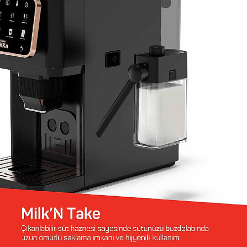 Arzum OK0042 Okka Barista Pro Tam Otomatik Espresso Kahve Makinesi, Siyah Krom - 5