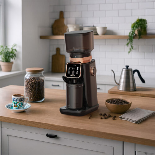 Arzum OK0044 Master Grind Ev Tipi Barista Kahve Öğütücü Değirmen, Siyah-Bakır - 8