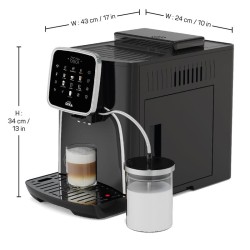 Arzum Okka Espresso Pro M Полностью автоматическая кофемашина эспрессо, черный хром - 5