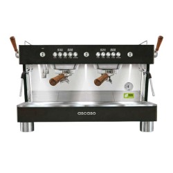 Ascaso Barista T Plus Espresso Coffee Machine, 2 Groups, Wood-Black - Ascaso