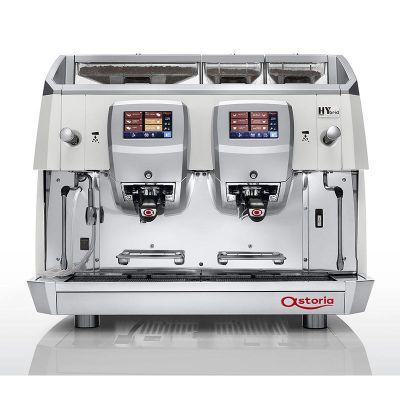 Astoria HYbrid Fully Automatic Espresso Coffee Machine, 2 Groups, White - Astoria