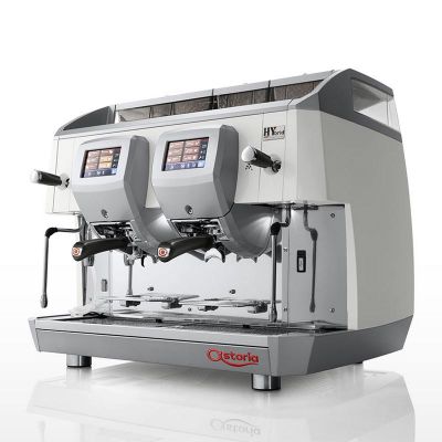 Astoria HYbrid Fully Automatic Espresso Coffee Machine, 2 Groups, White - Astoria