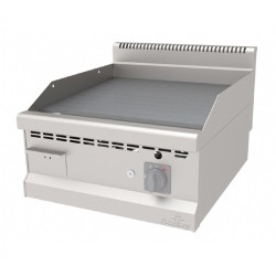 Atalay AGI-670NCR 700 Seri Nervürlü Pleyt Izgara, 60x70 cm, Krom Yüzeyli, LPG'li - Atalay