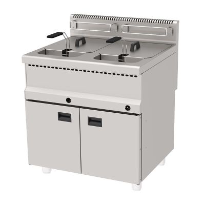 Atalay AGF-870 700 Seri Tek Hazneli Dolaplı Fritöz, 2x22 L, Doğalgazlı - 1