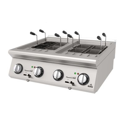 Atalay AMP-873 730 Seri Makarna Haşlama Makinesi, 4+4 Sepetli, Elektrikli - 1