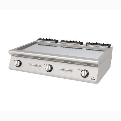 Atalay AEI-1273-CR 730 Seri Set Üstü Düz Pleyt Izgara, 120x73x30 cm, Krom, Elektrikli - 1